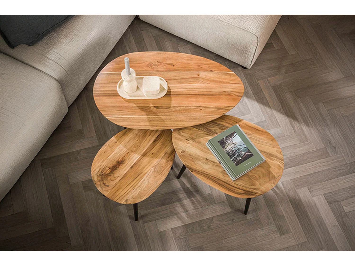 Set - marron Bois - 90 x 55 cm - PALINA