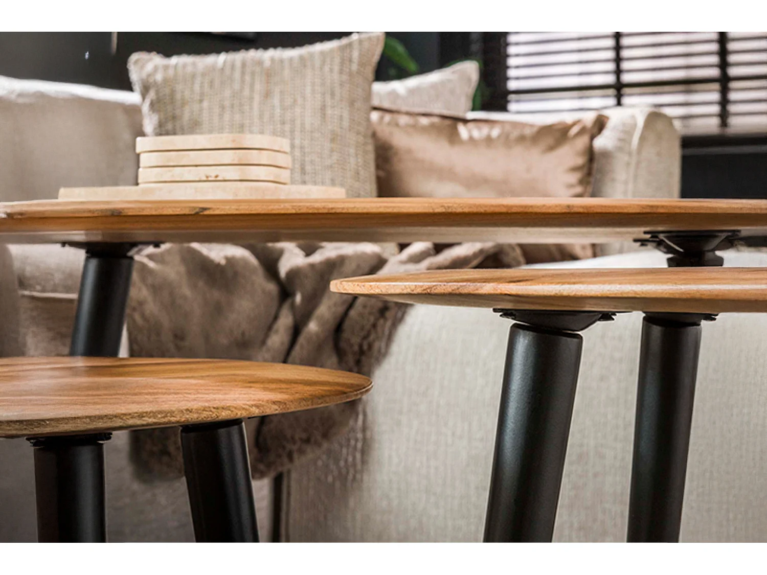 Set - marron Bois - 90 x 55 cm - PALINA