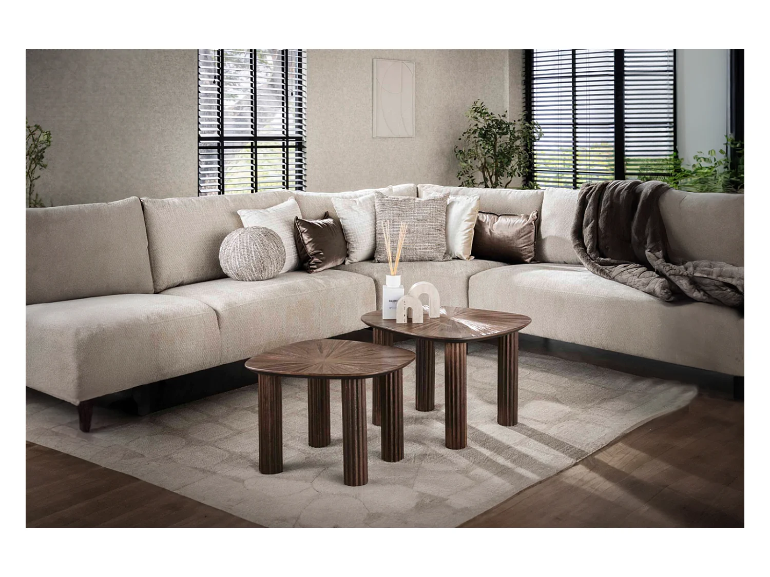 Set - marrone Legno - 76 x 61 cm - INKA