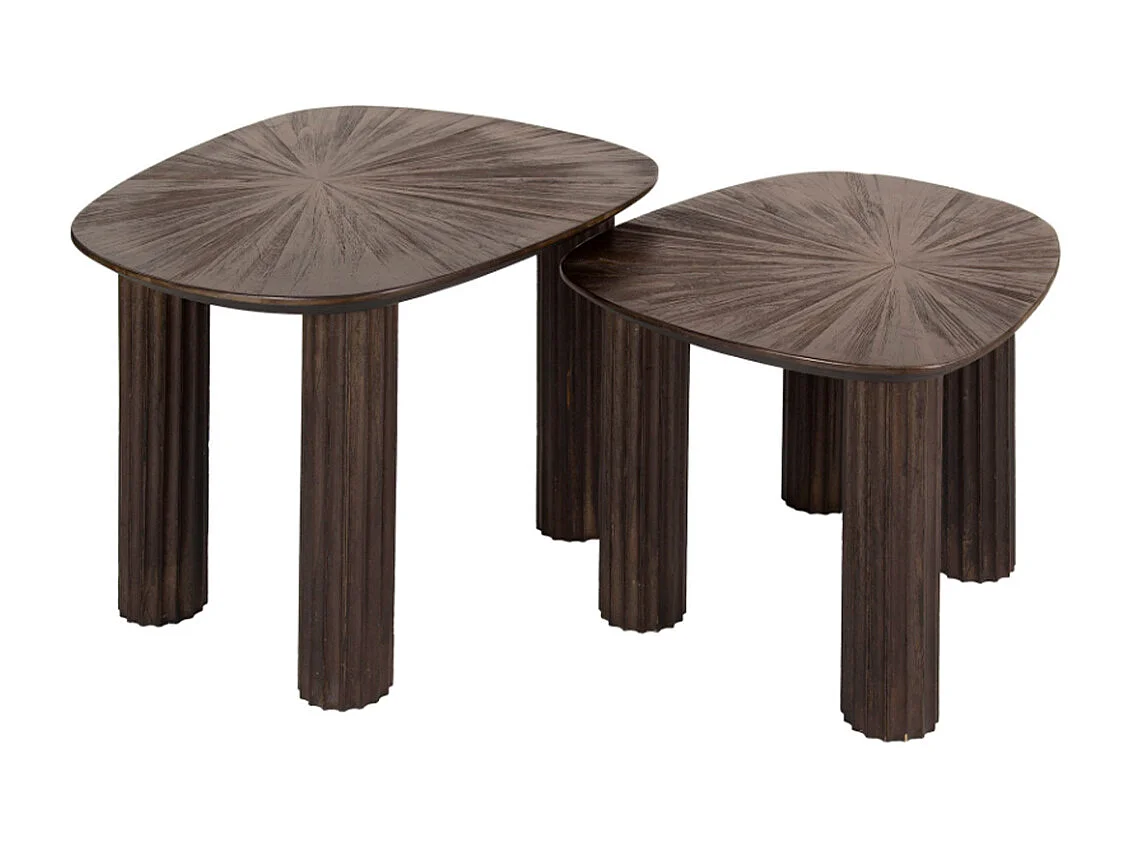 Set - Braun Holz - 76 x 61 cm - INKA