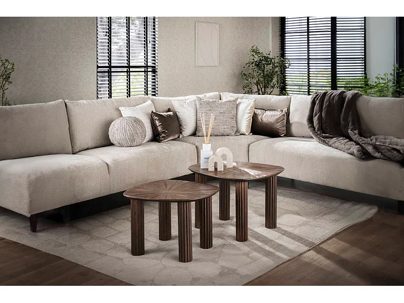 Set - Braun Holz - 76 x 61 cm - INKA