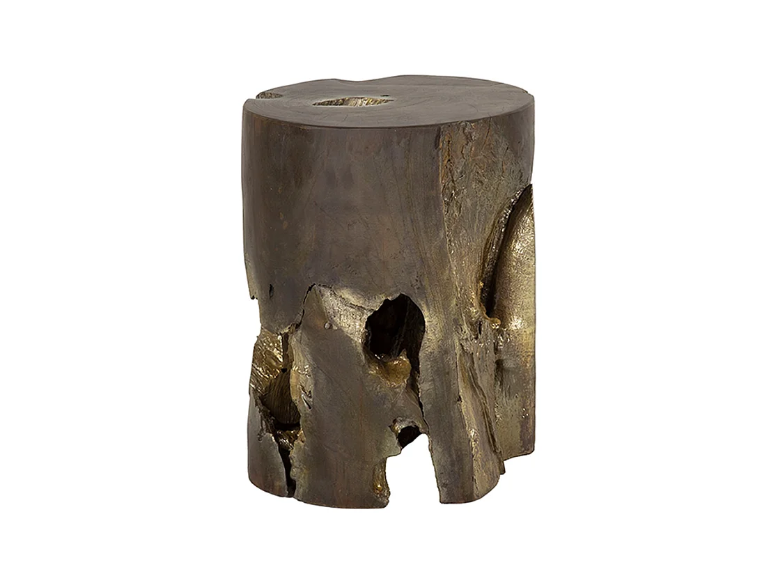 Table d'appoint - Gris Bois - 35 x 35 cm - KURA