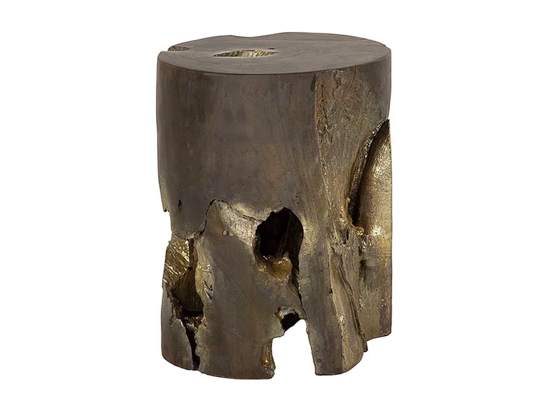 Table d'appoint - Gris Bois - 35 x 35 cm - KURA