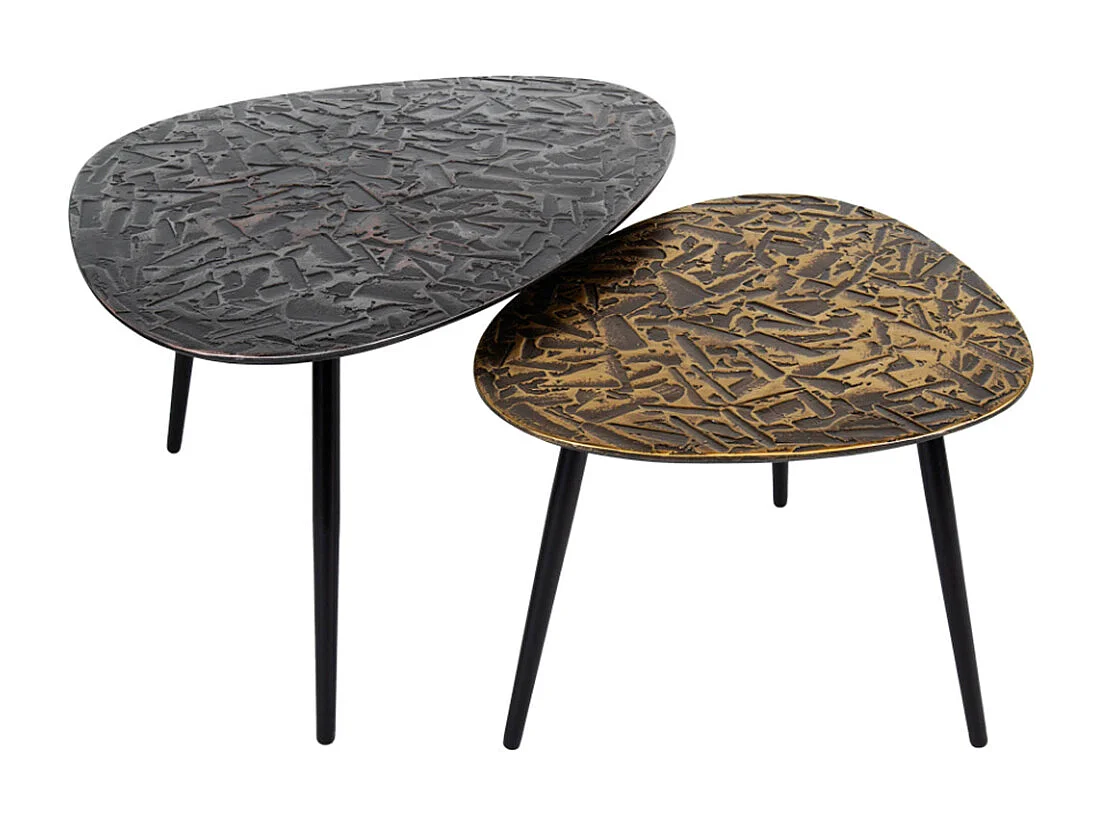 Set - multicolore métal - 80 x 60 cm - YATA