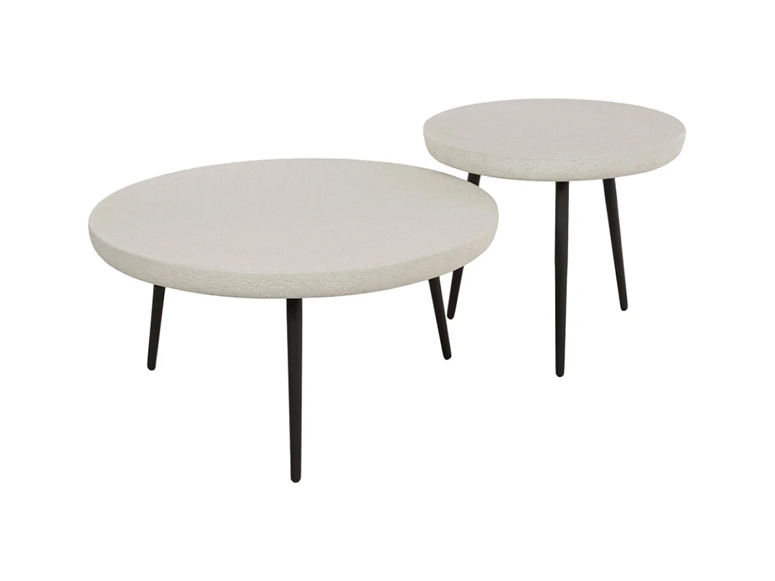 Set - blanc Marbre - 70 x 70 cm - BRAZOS