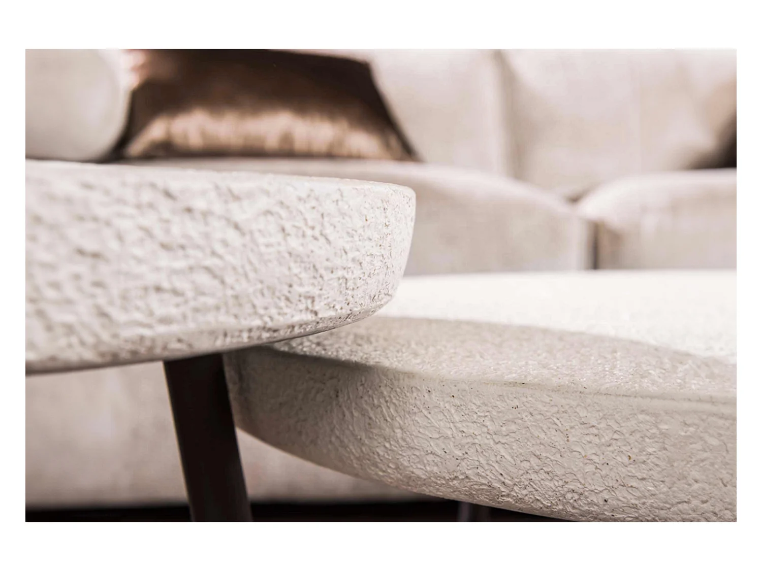 Set - blanc Marbre - 70 x 70 cm - BRAZOS