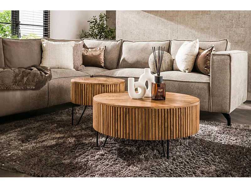 Set - marron Bois - 80 x 80 cm - LORENA