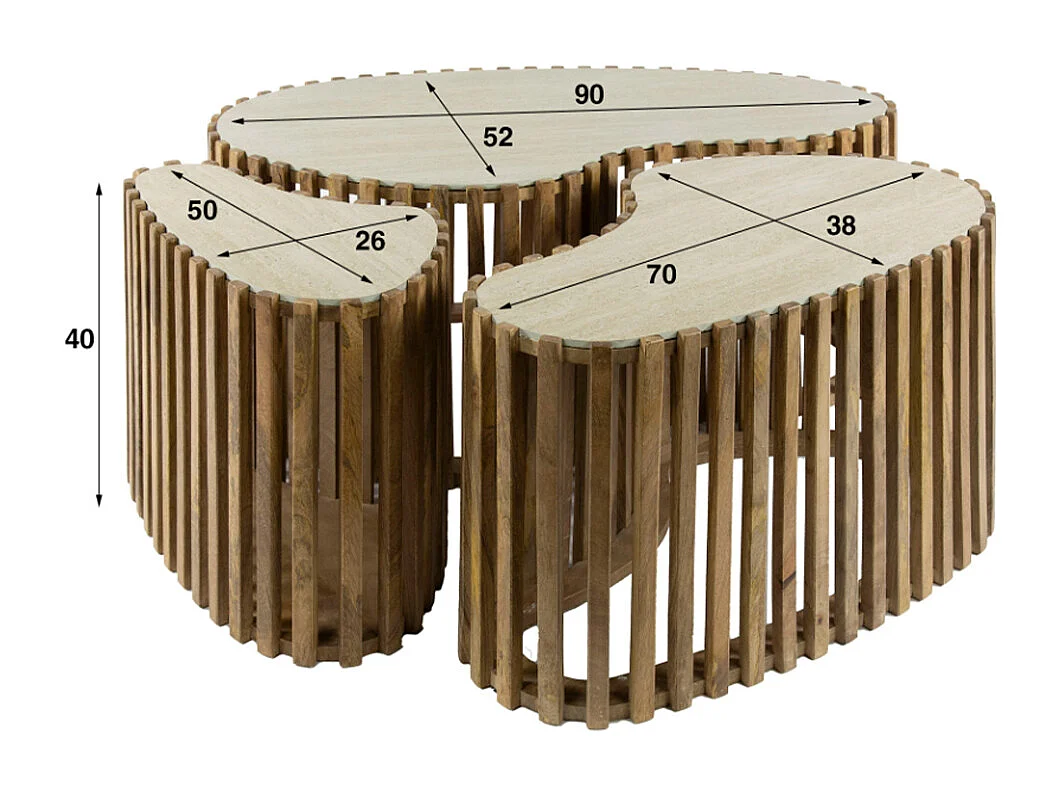 Set - blanc céramique - 90 x 52 cm - LIMAY