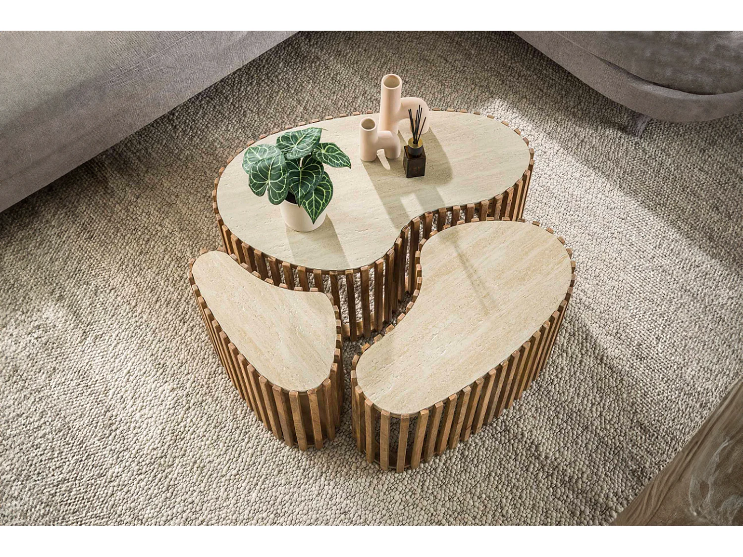 Set - blanc céramique - 90 x 52 cm - LIMAY