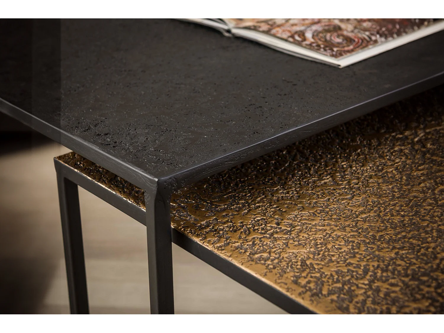 Set - multicolore metallo - 90 x 60 cm - ABUNA