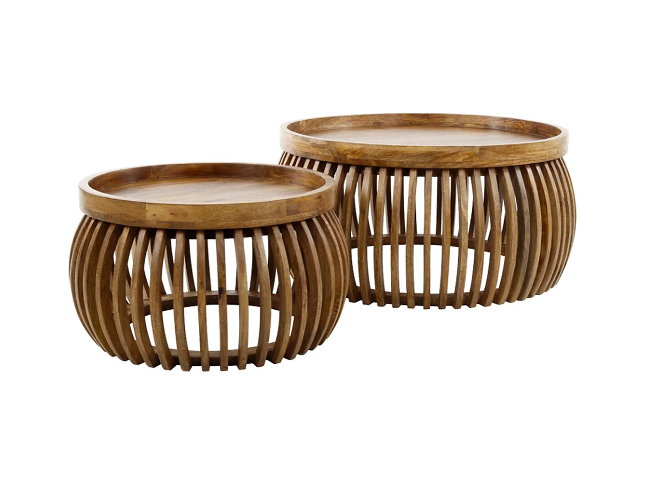 Set - marron Bois - 78 x 78 cm - LANI