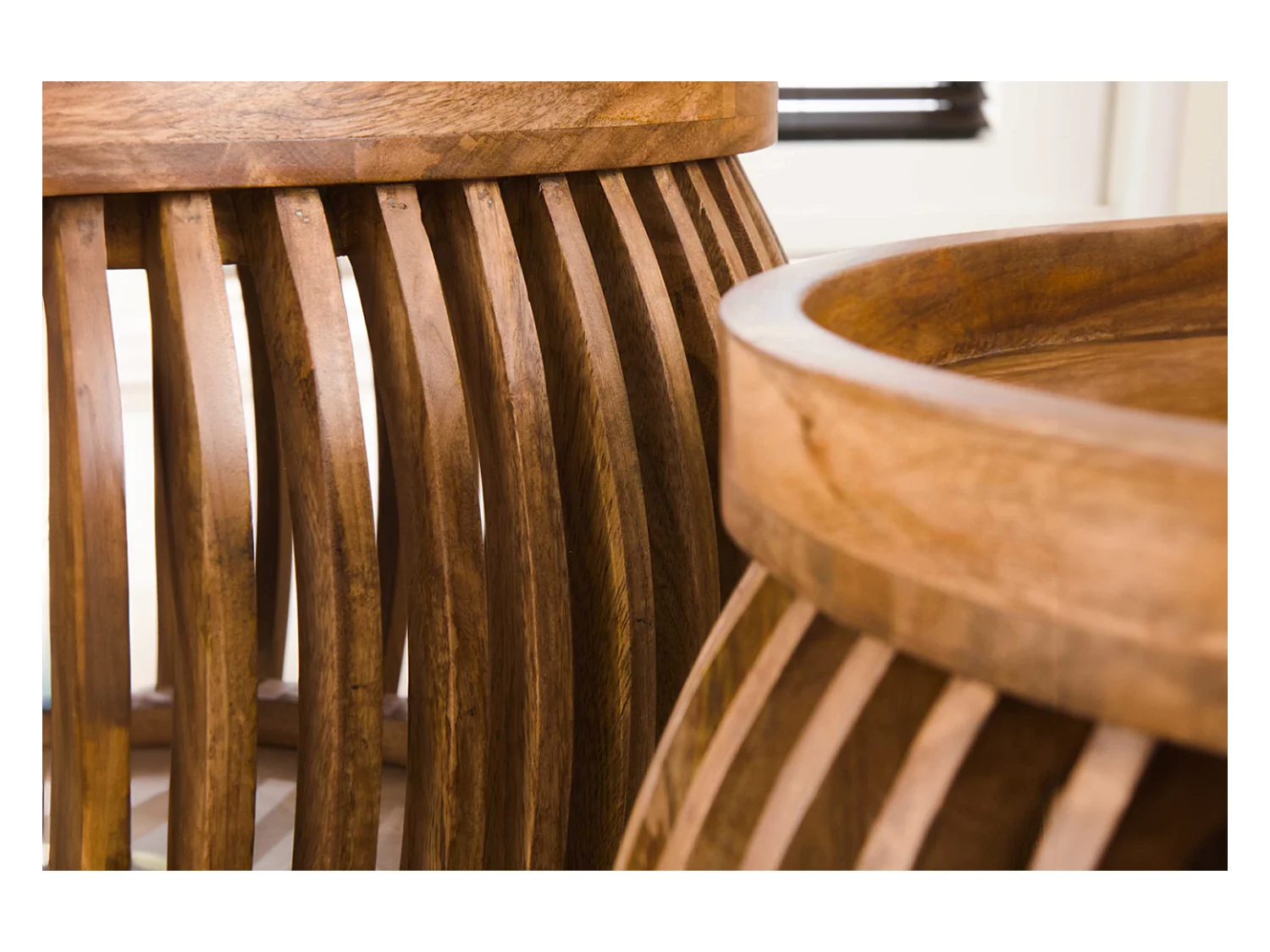 Set - marron Bois - 78 x 78 cm - LANI