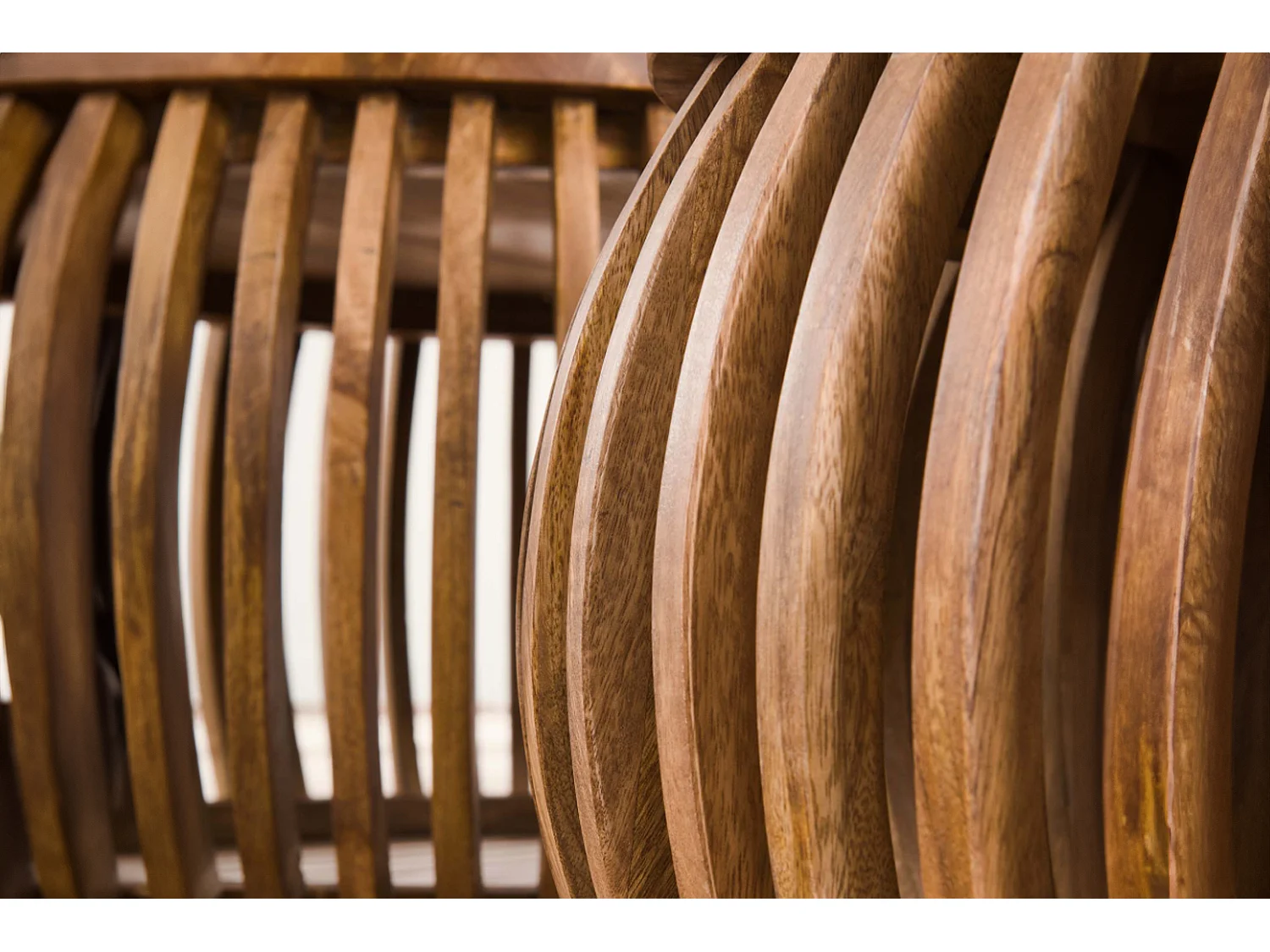 Set - Braun Holz - 78 x 78 cm - LANI