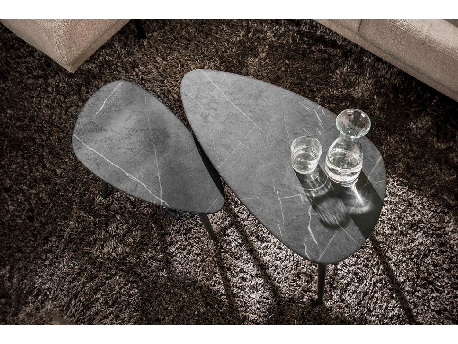 Set - Noir plastique - 80 x 44 cm - PARANA