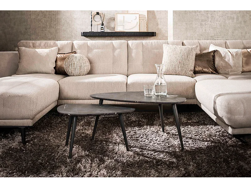 Set - Noir plastique - 80 x 44 cm - PARANA