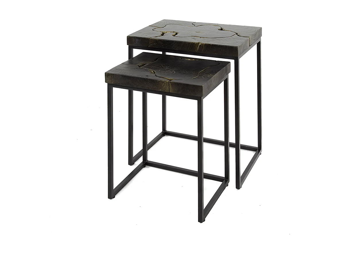 Tavolino - Nero Legno - 47 x 34 cm - ESCADO