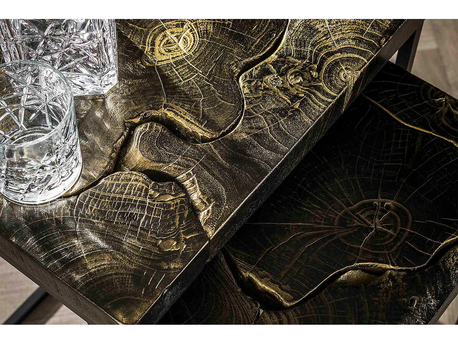 Tavolino - Nero Legno - 47 x 34 cm - ESCADO