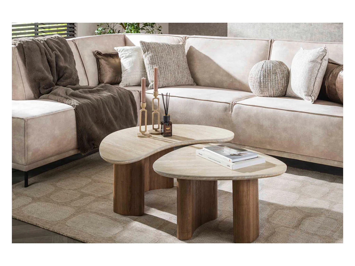 Set - bianco ceramica - 88 x 44 cm - PRETO