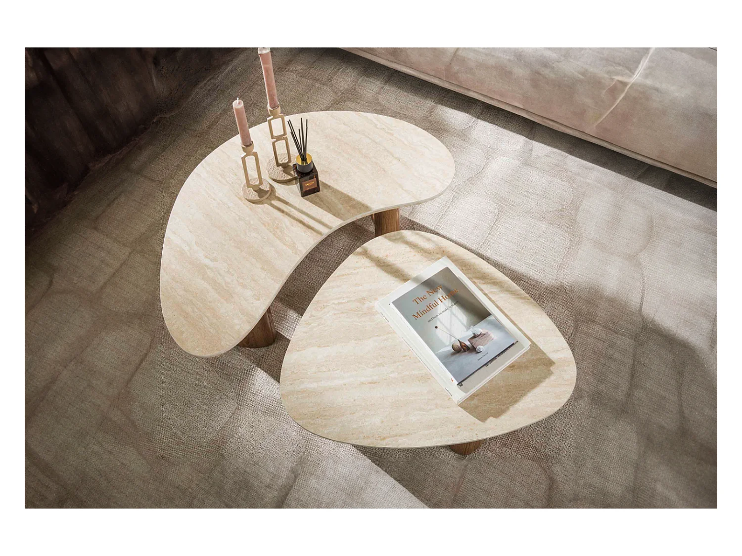 Set - bianco ceramica - 88 x 44 cm - PRETO