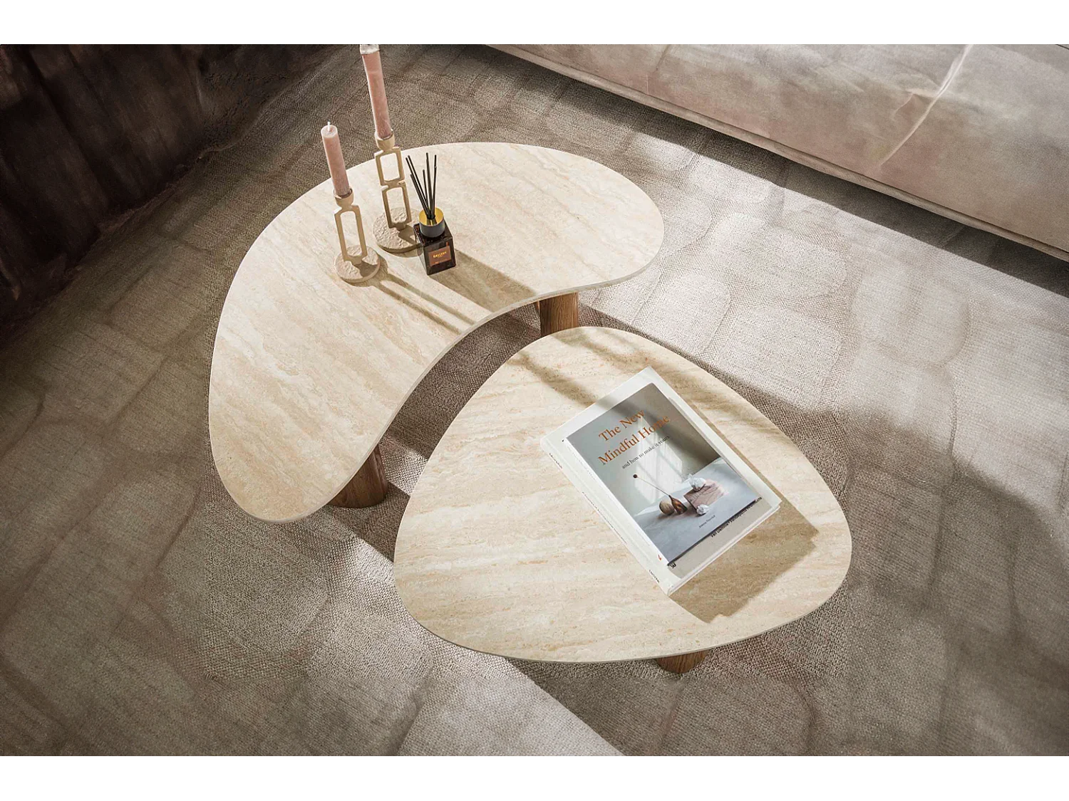 Set - bianco ceramica - 88 x 44 cm - PRETO