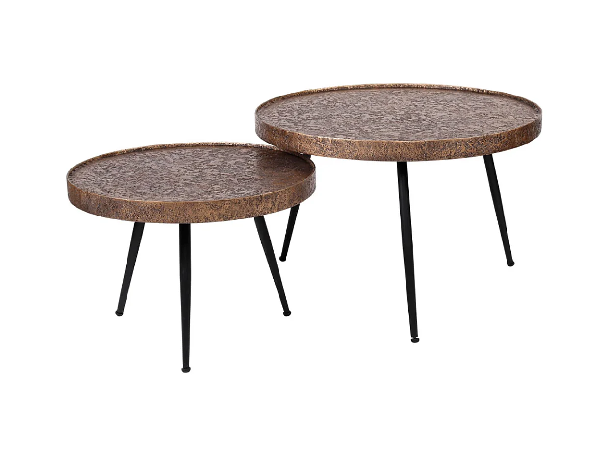 Set - bronze métal - 74 x 74 cm - ARINOS