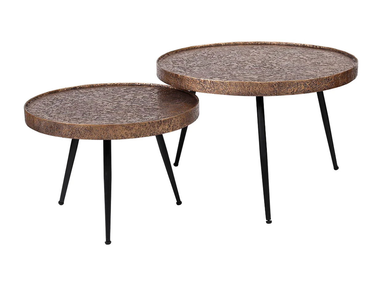 Set - bronzo metallo - 74 x 74 cm - ARINOS