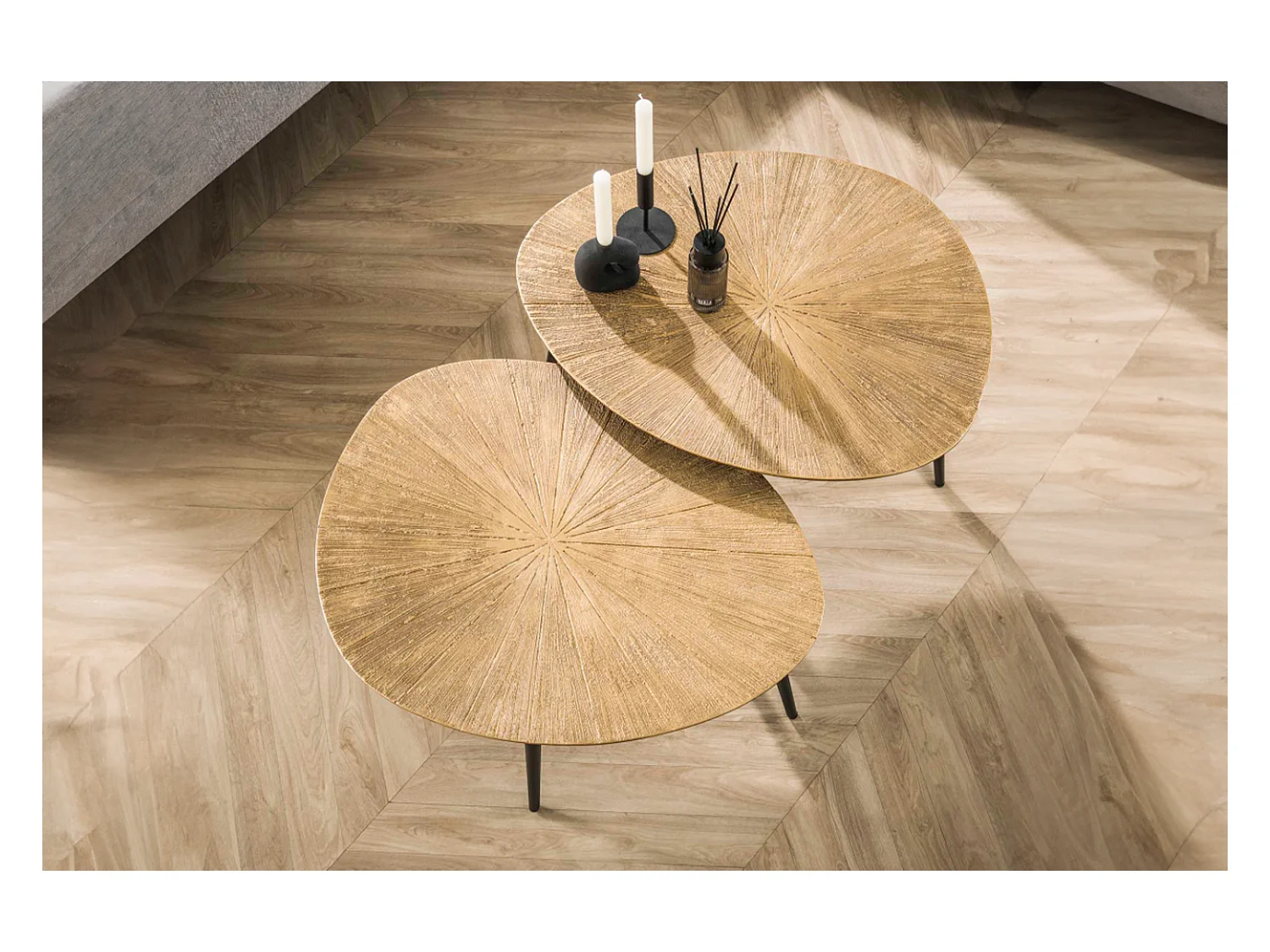 Set - bronze métal - 77 x 60 cm - TIBALI