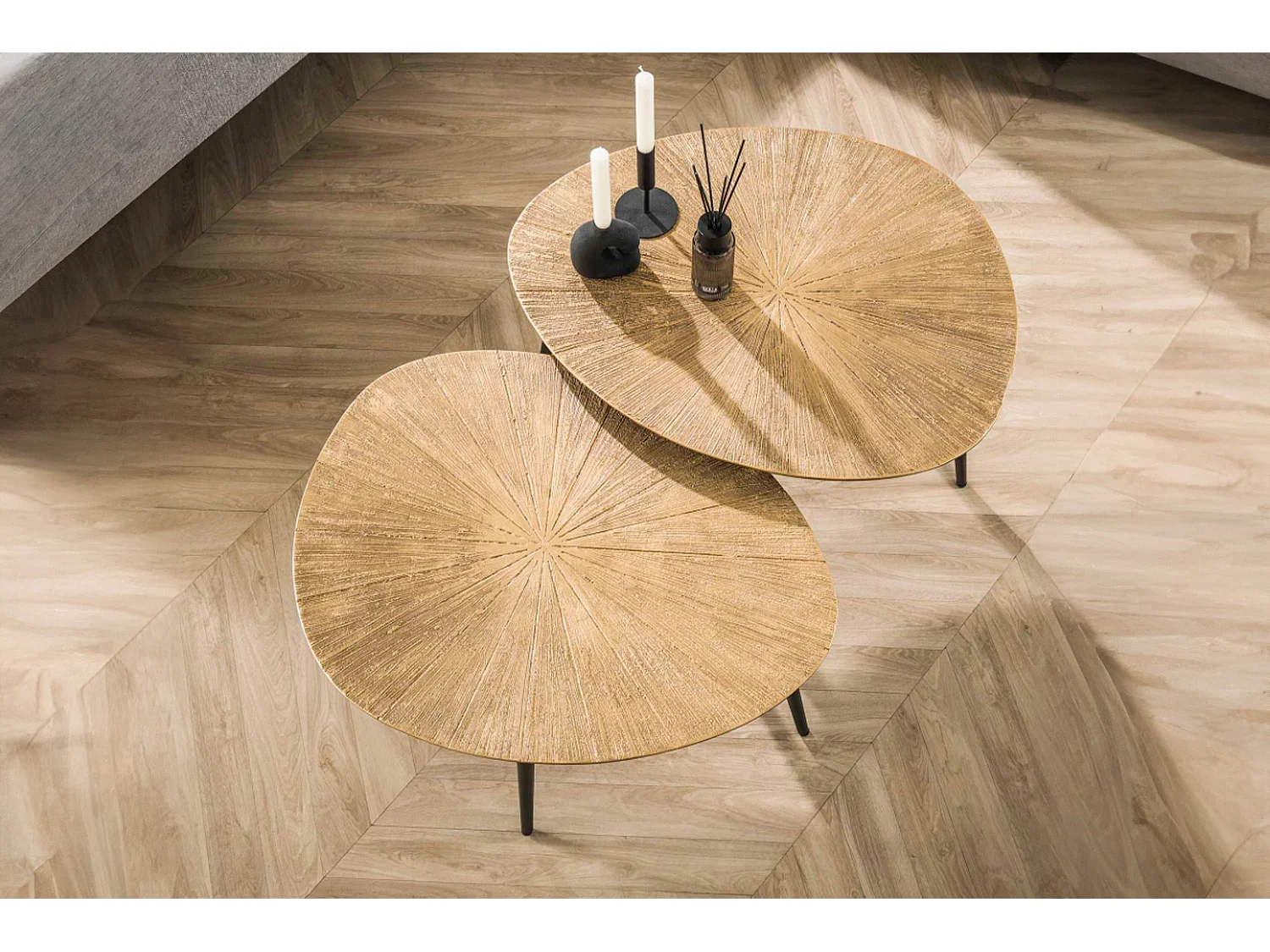 Set - bronze métal - 77 x 60 cm - TIBALI