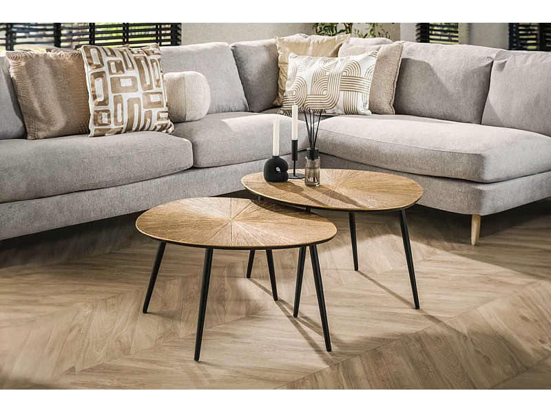 Stel in - Brons Metaal - 77 x 60 cm - TIBALI