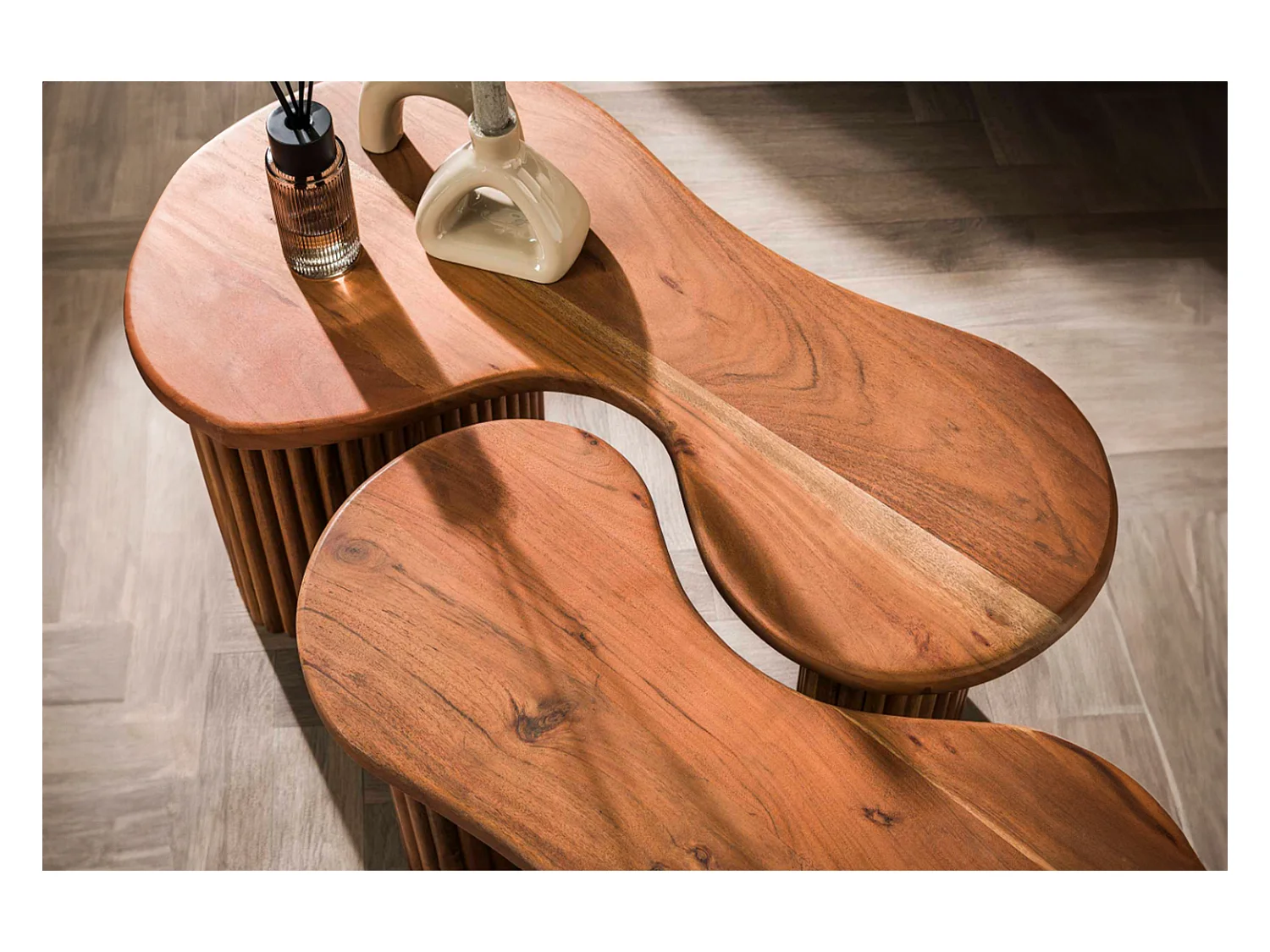 Set - marron Bois - 80 x 45 cm - MALIKA