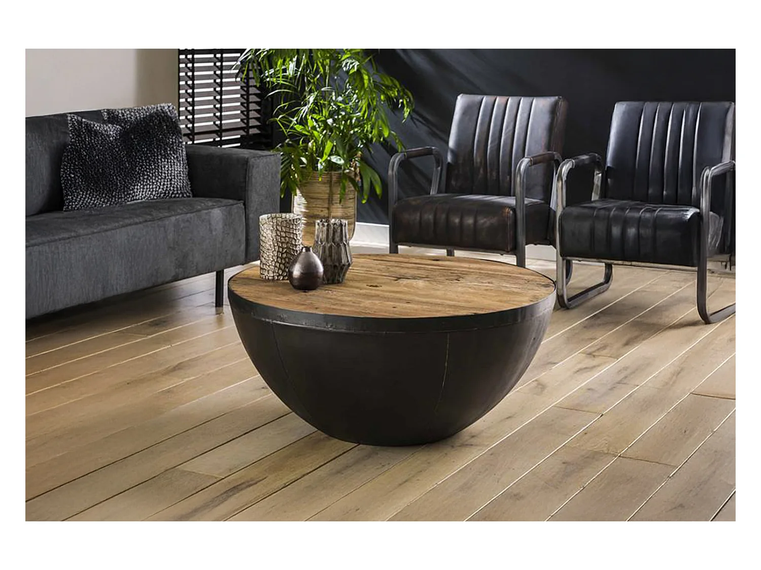 - marron Bois - 90 x 90 cm - ELLA