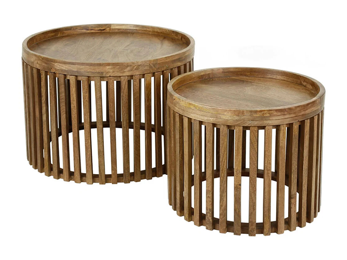 Set - marron Bois - 65 x 65 cm - LANI