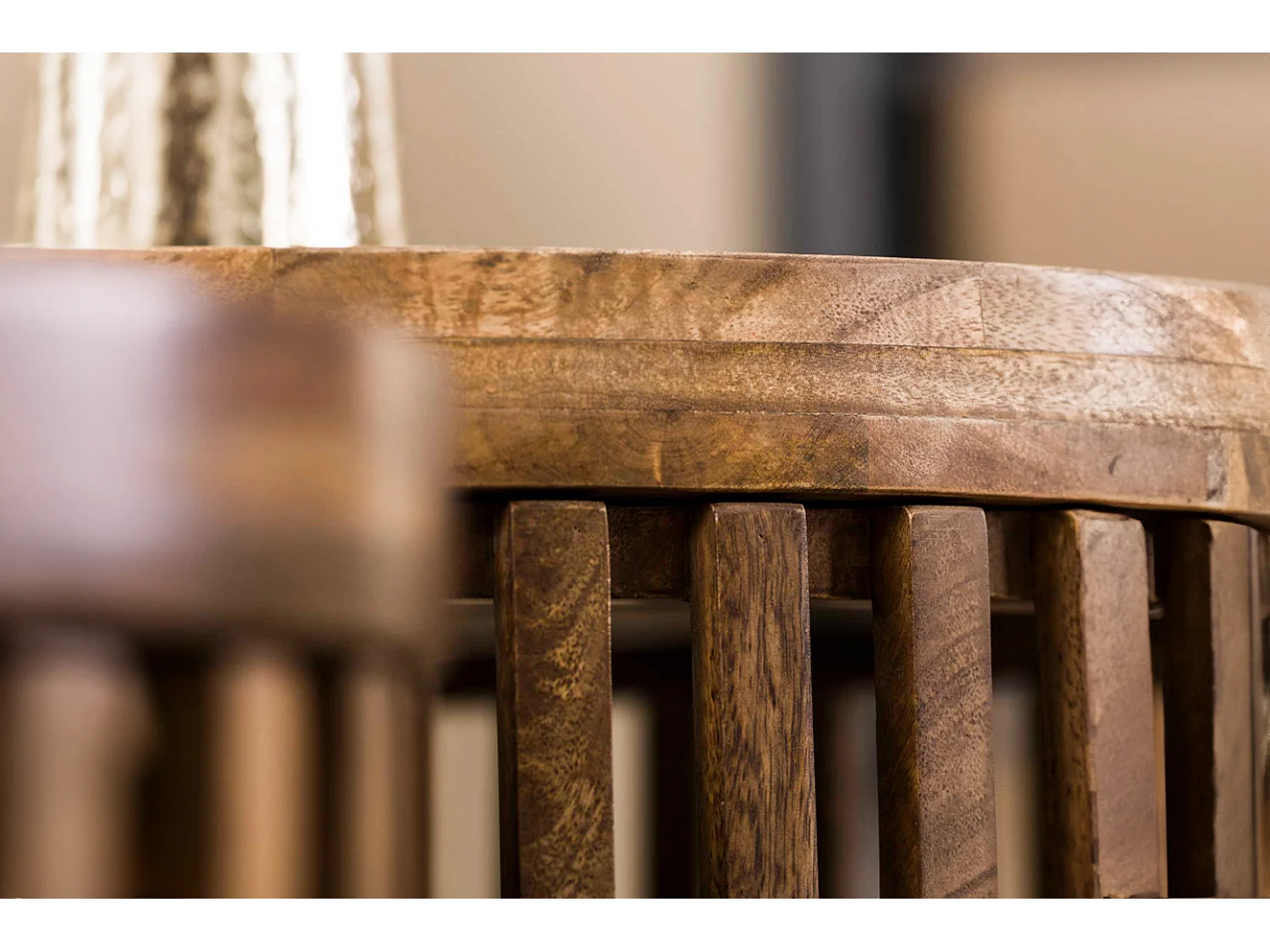 Set - Braun Holz - 65 x 65 cm - LANI