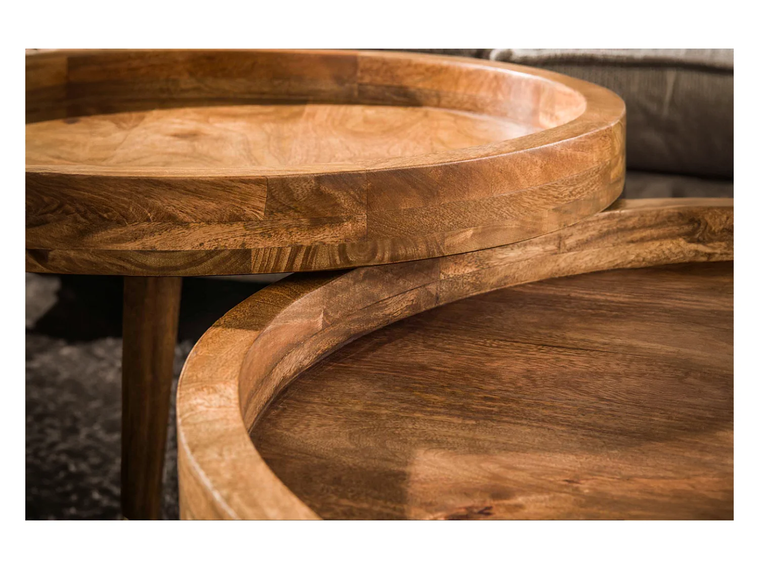 Set - marron Bois - 80 x 80 cm - FLORA