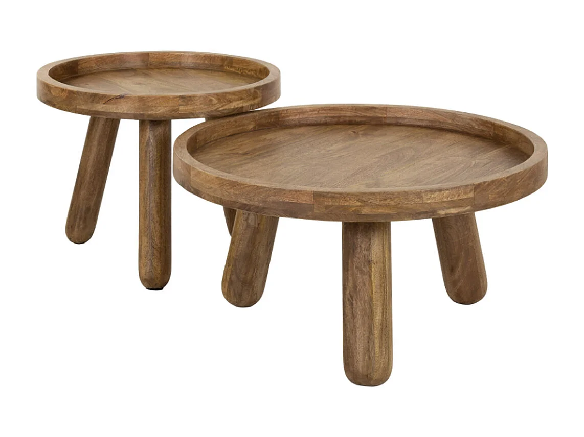 Set - marrone Legno - 80 x 80 cm - FLORA