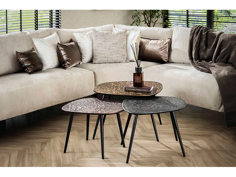 Set - Multicolor Metall - 62 x 51 cm - YATA