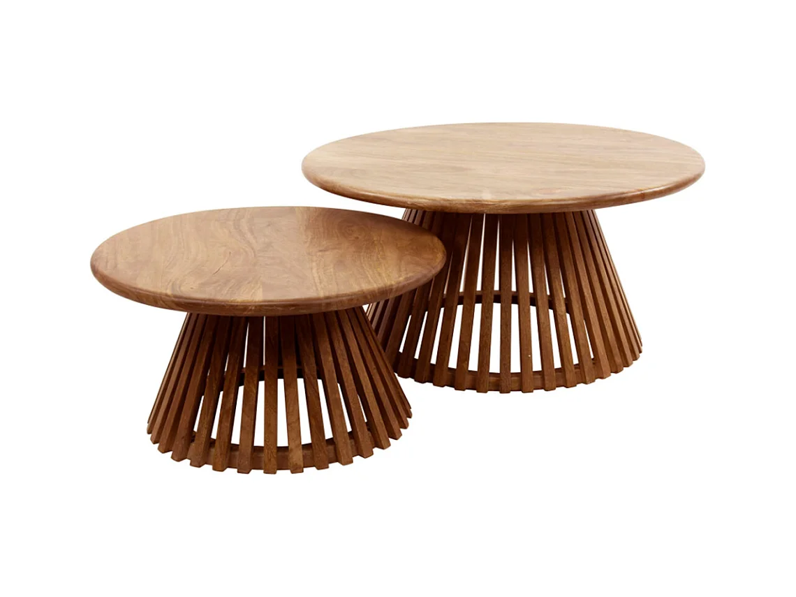 Set - marron Bois - 80 x 80 cm - LANI