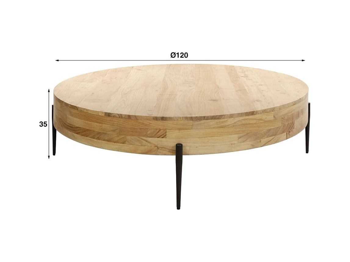 - marron Bois - 120 x 120 cm - NAPO