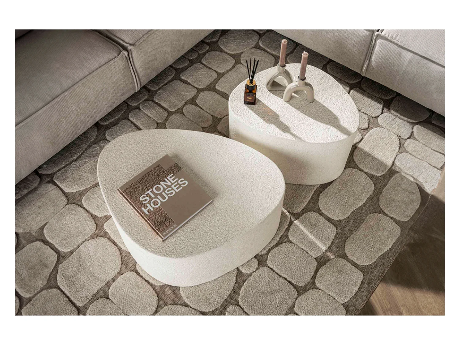 Set - blanc Marbre - 81 x 60 cm - CANOAS