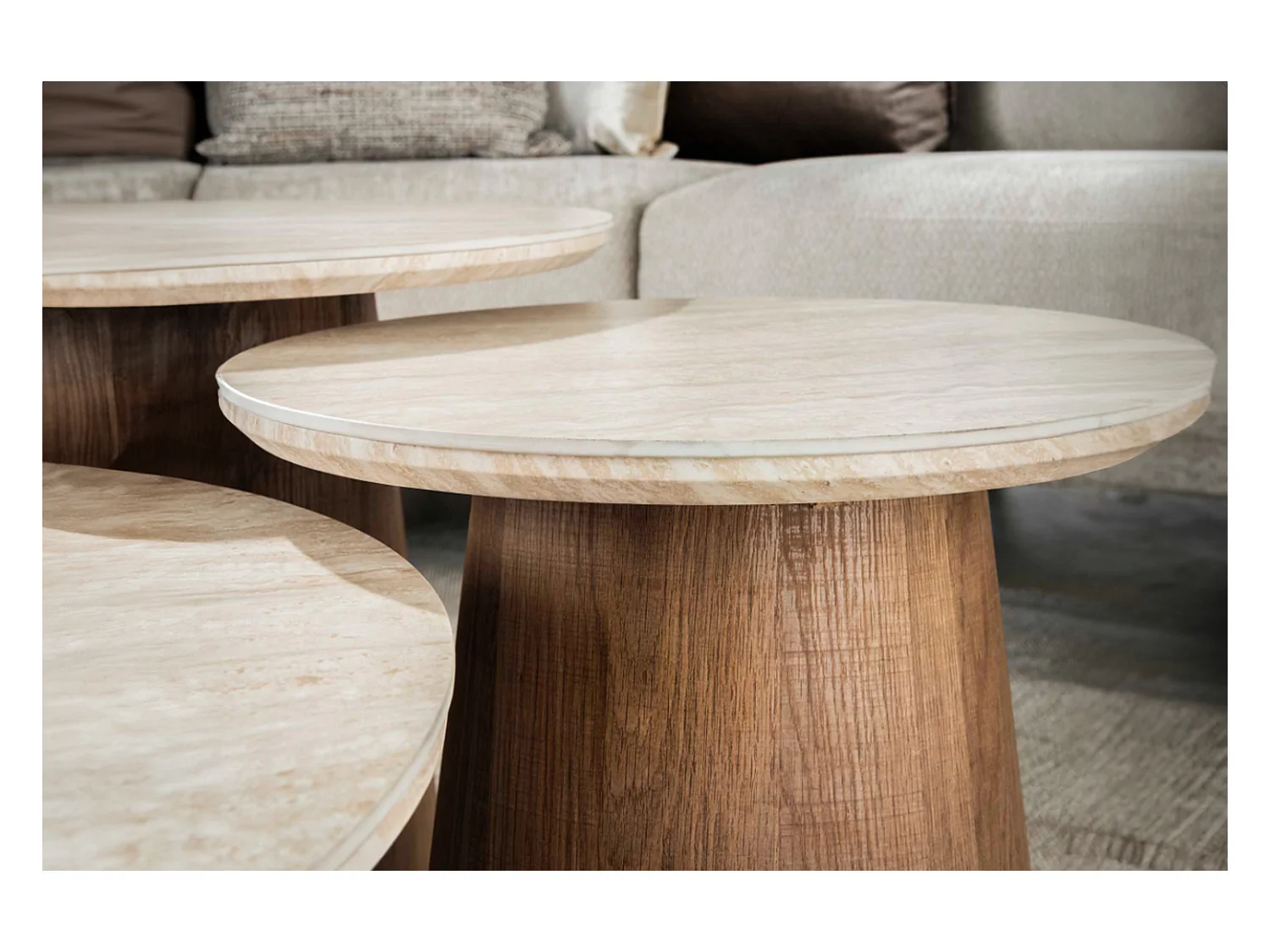 Set - blanc céramique - 80 x 80 cm - PRETO