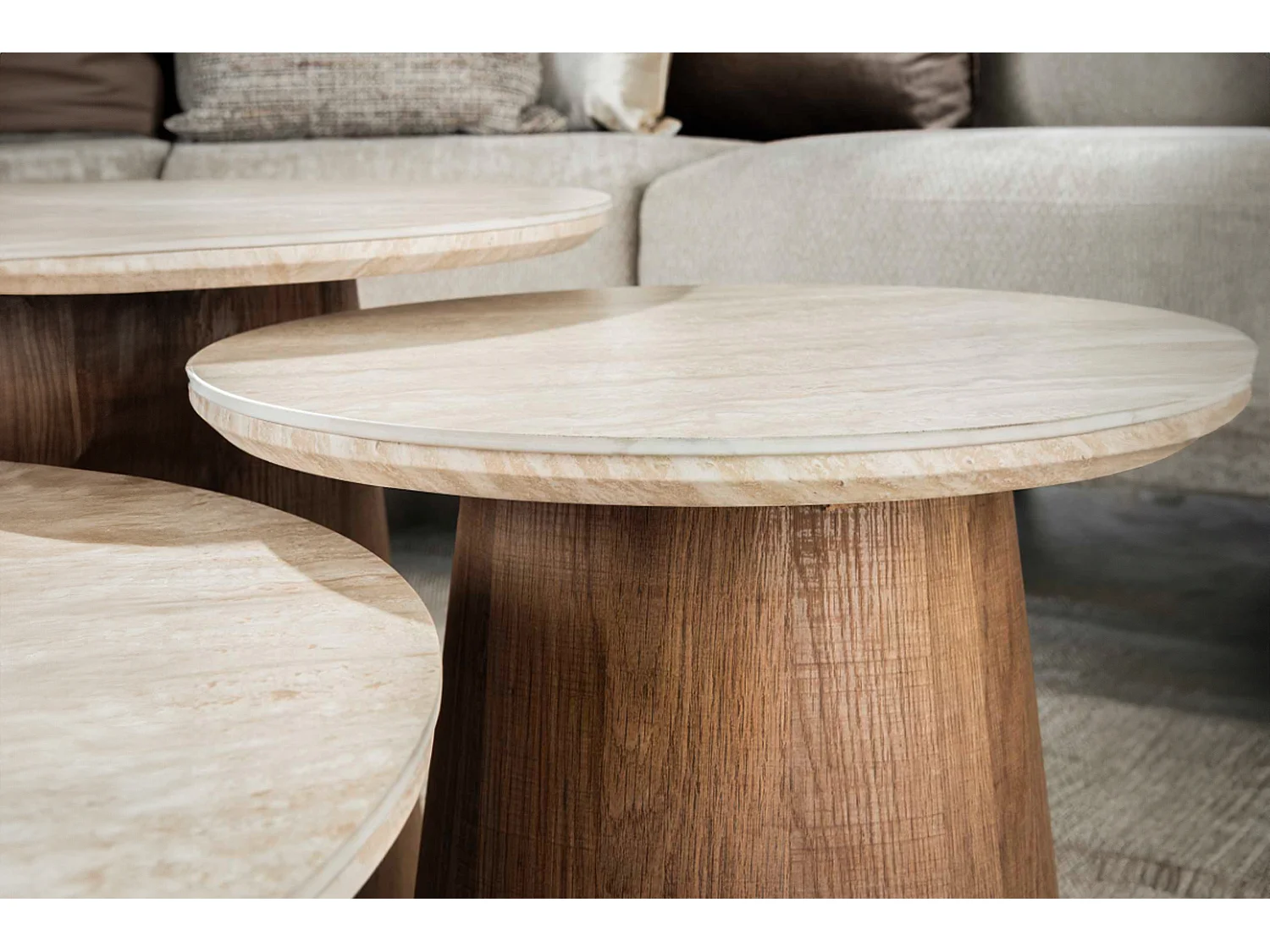 Set - blanc céramique - 80 x 80 cm - PRETO