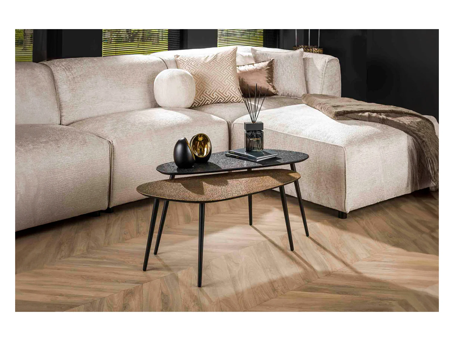 Set - multicolore métal - 84 x 39 cm - LAUCA