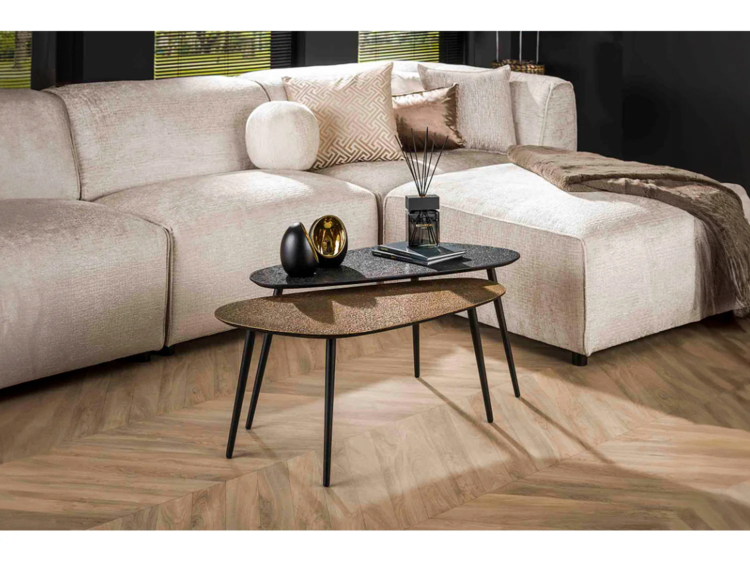 Set - multicolore metallo - 84 x 39 cm - LAUCA