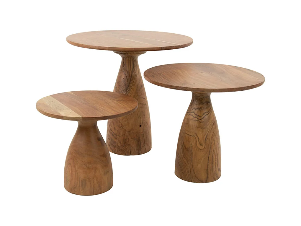 Set - marron Bois - 60 x 60 cm - CECILIA