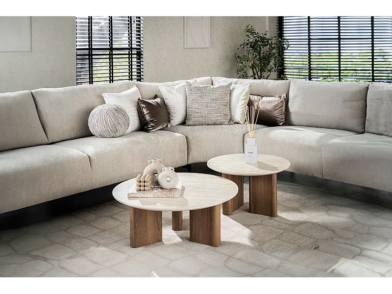 Set - blanc céramique - 76 x 76 cm - PRETO