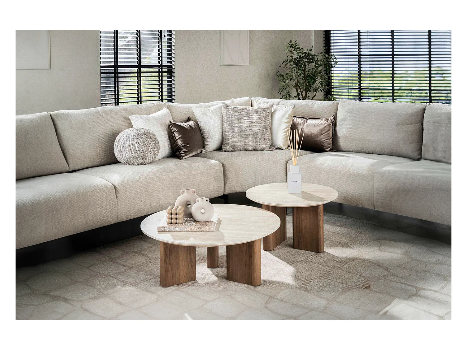 Set - blanc céramique - 76 x 76 cm - PRETO