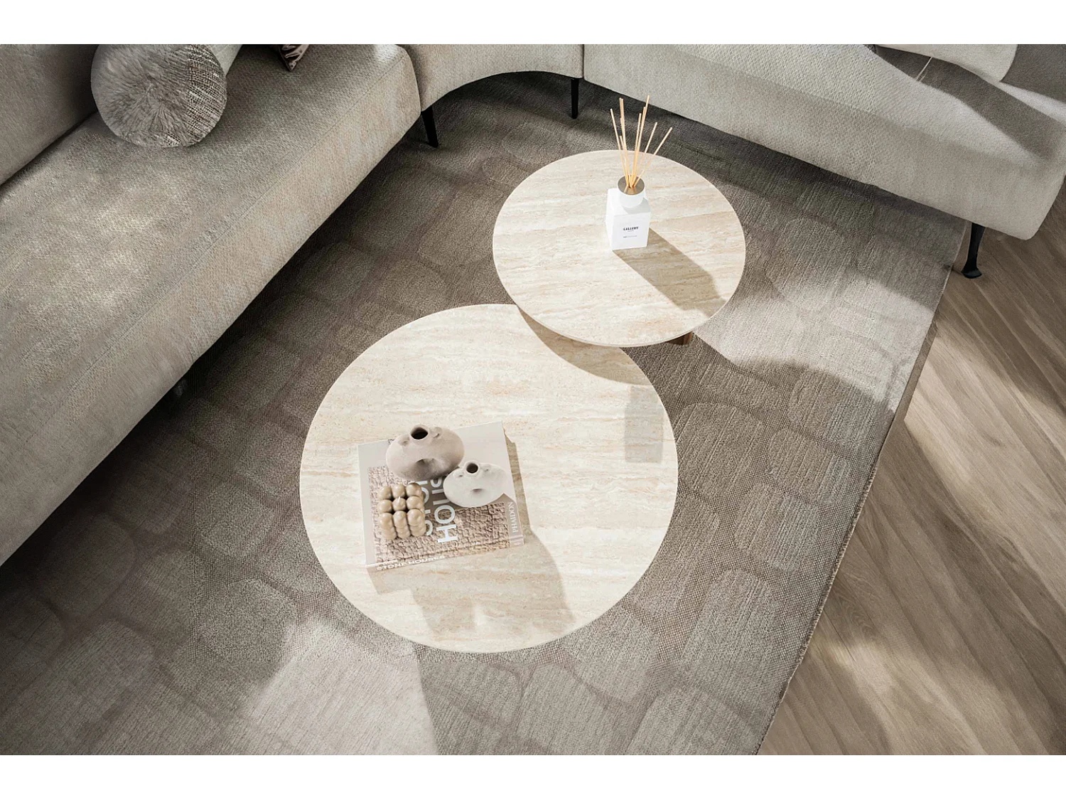 Set - Weiß Keramik - 76 x 76 cm - PRETO