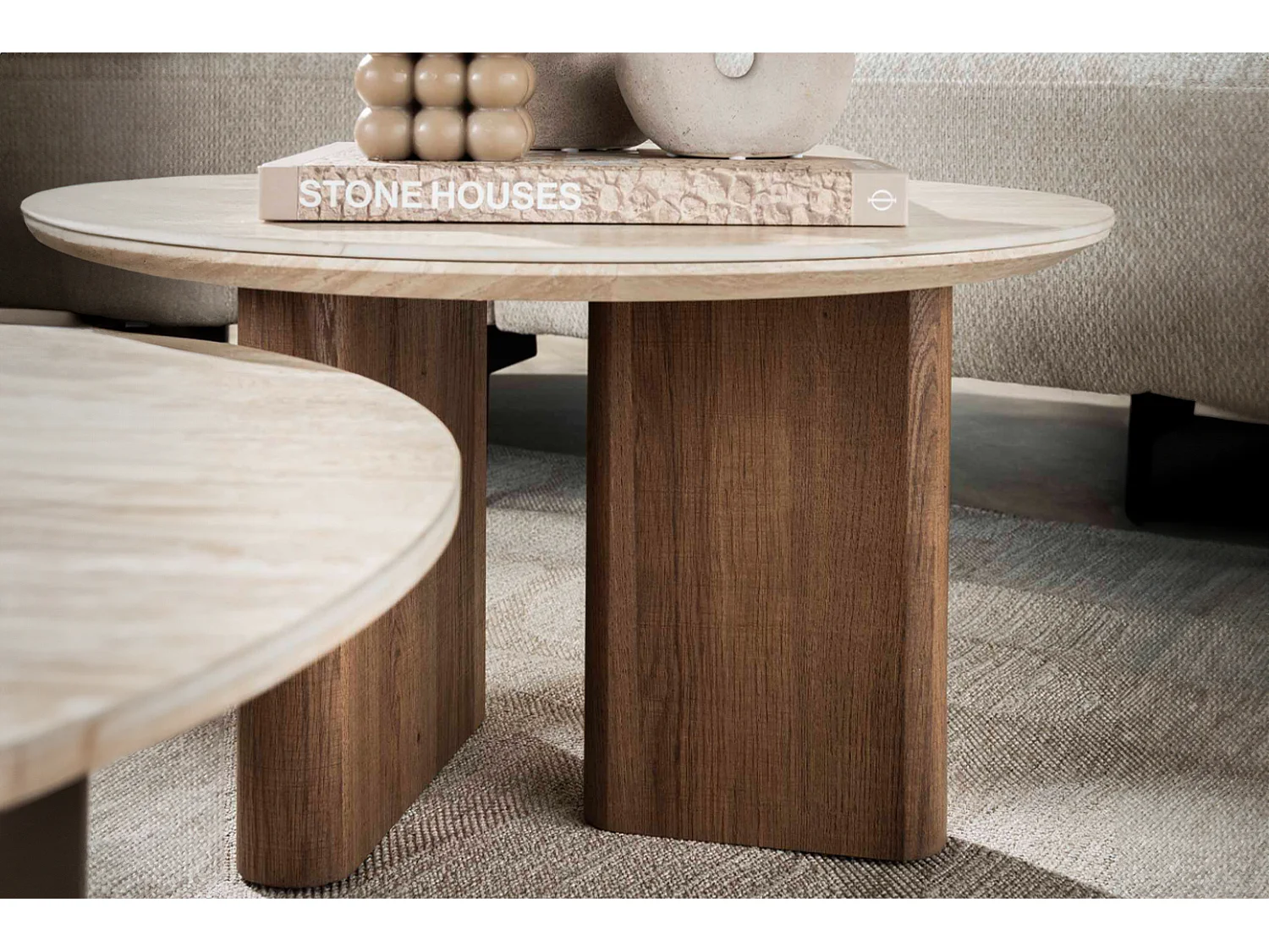 Set - Weiß Keramik - 76 x 76 cm - PRETO