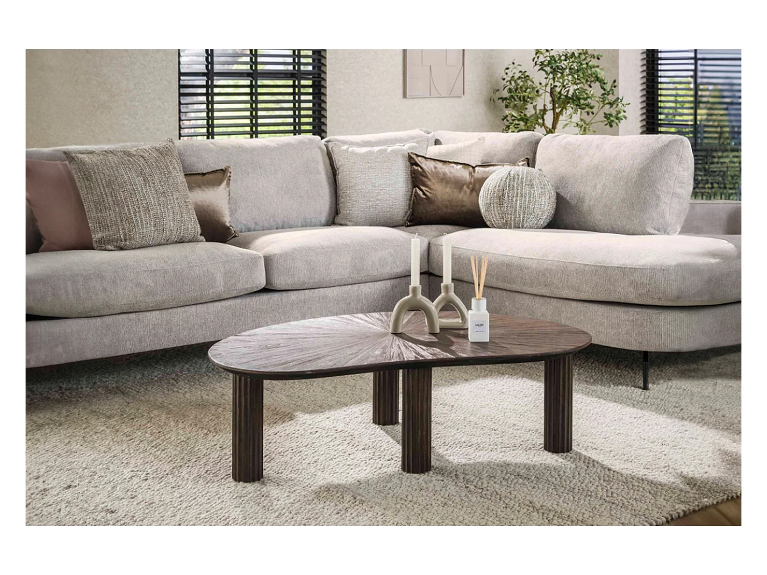 - marron Bois - 110 x 68 cm - INKA