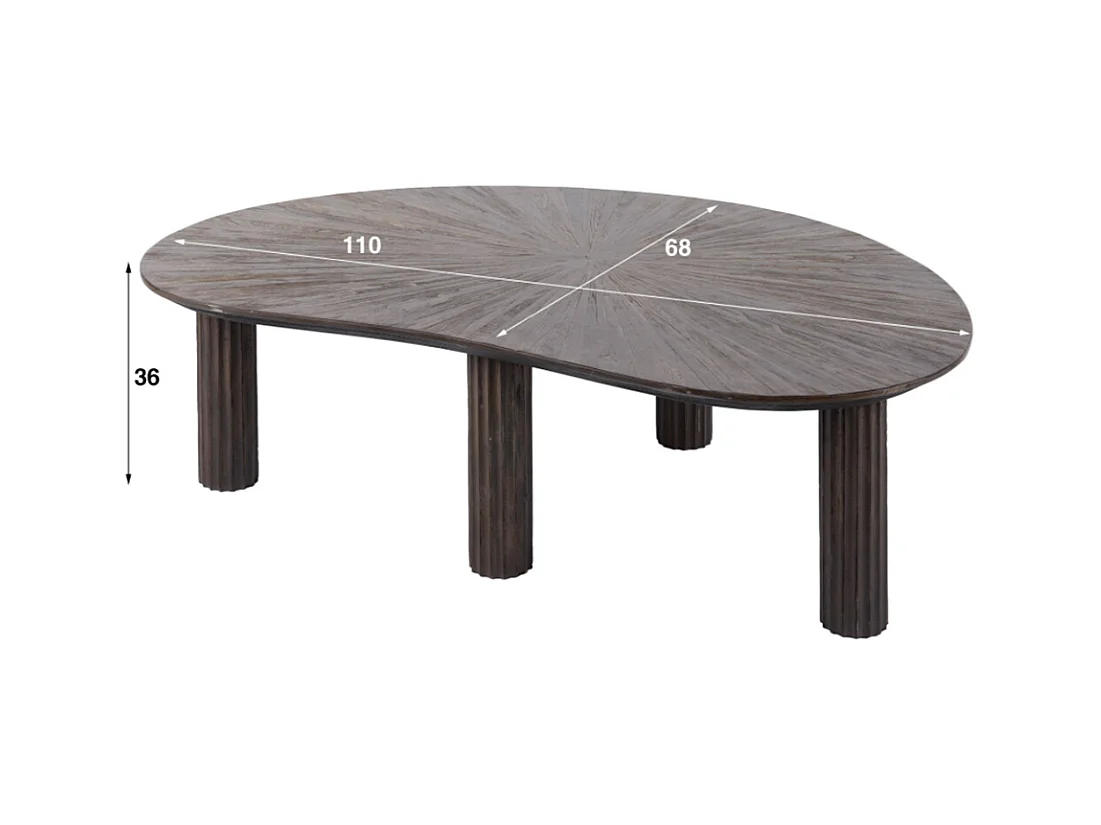 - marron Bois - 110 x 68 cm - INKA